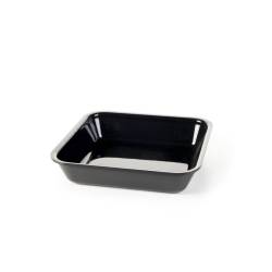 Black pmma square dish cm 26x26x5.5