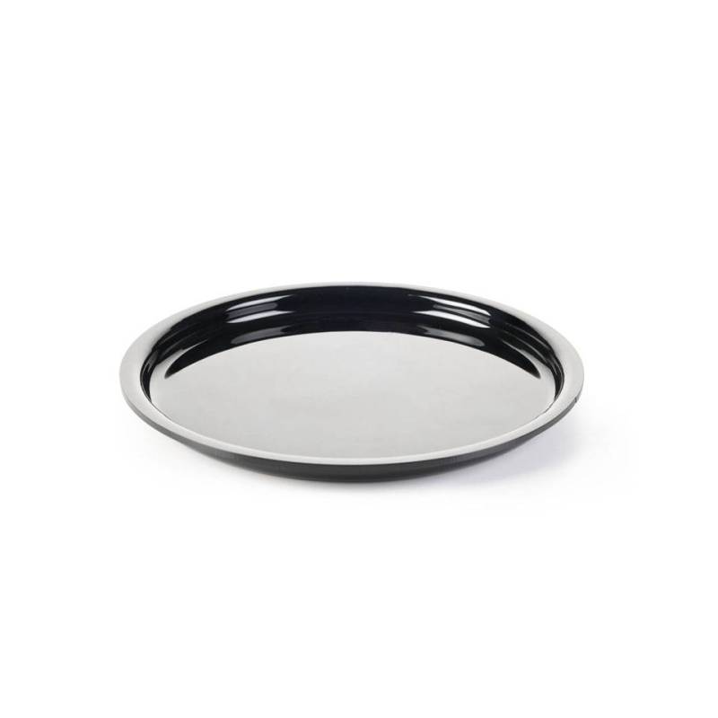 Black pmma round tray cm 25.5