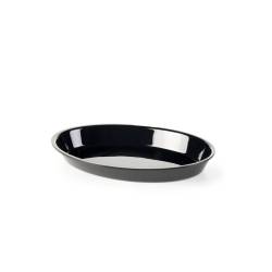 Black pmma oval baking dish 36x22x5 cm