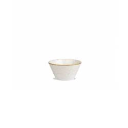Coppetta Stonecast Zest Churchill in ceramica vetrificata bianco barley cl 9