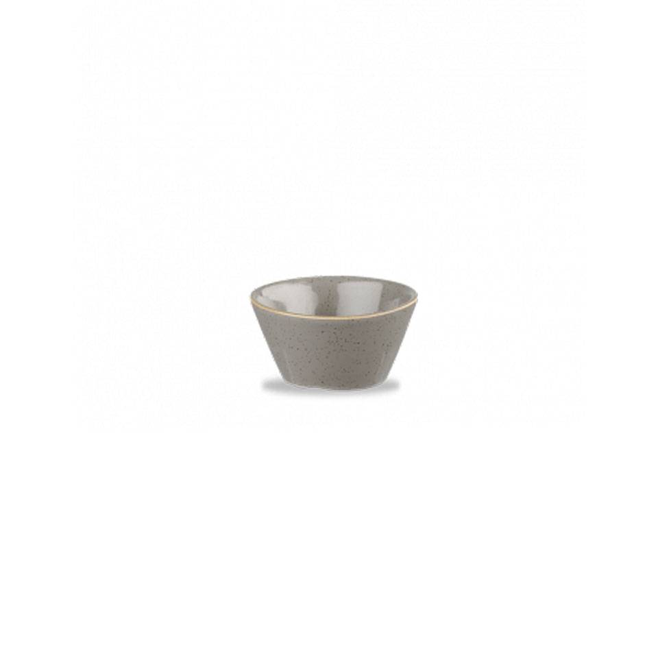 Coppetta Stonecast Zest Churchill in ceramica vetrificata grigio peppercorn cl 9