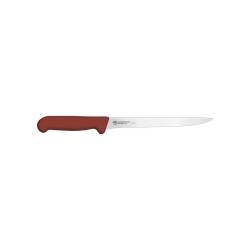 Sanelli Ambrogio steel BBQ slicing knife with brown pp handle cm 20