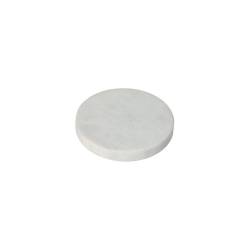 White marble round coaster cm 10.5