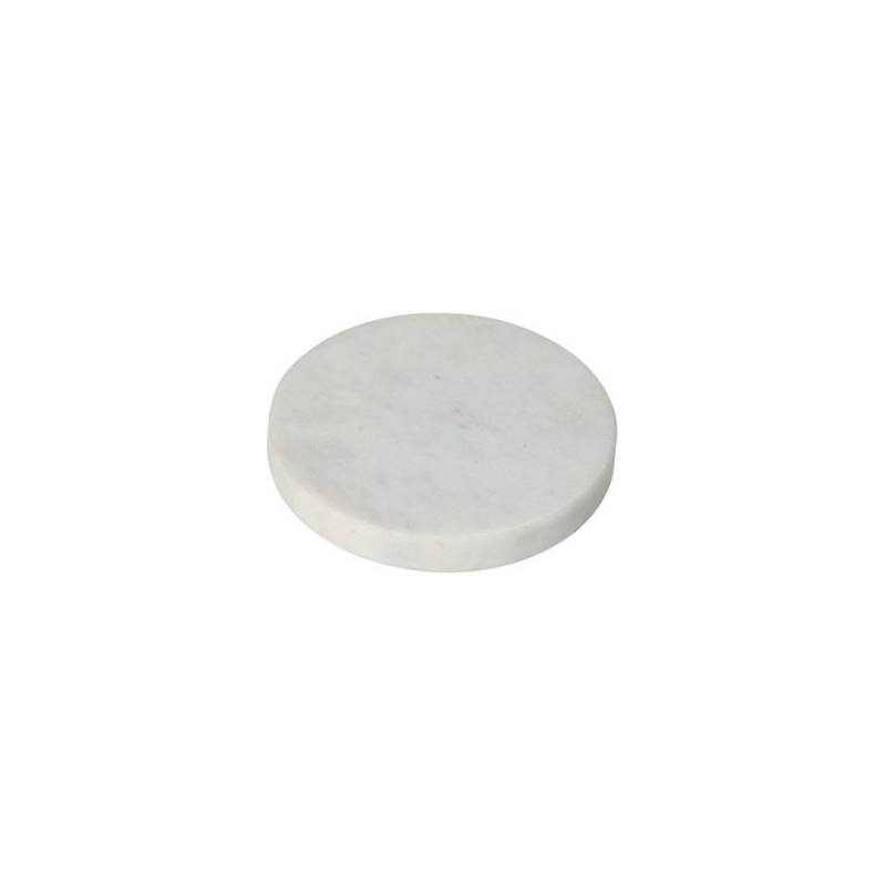 White marble round coaster cm 10.5