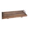 Rectangular cutting board with burnished mango wood handle cm 40.5x22.3