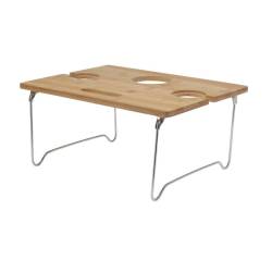 Wooden folding glass and wine rack coffee table