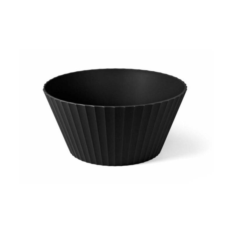 Bowl Paestum Neptune L in polypropylene carbon black cm 25