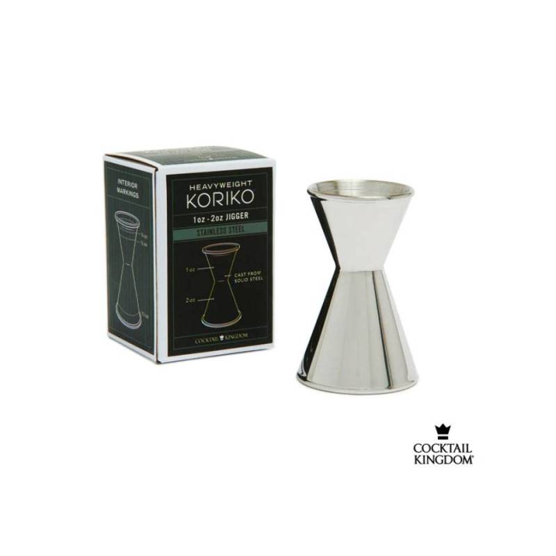 Jigger Koriko Cocktail Kingdom in acciaio inox oz. 1-2