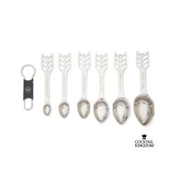 Set 6 misurini Meehan's Mixology Spoons Cocktail Kingdom in acciaio inox