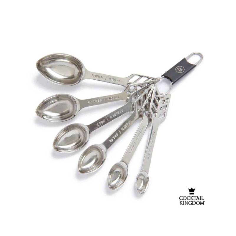 Meehan's Mixology Spoons Cocktail Kingdom stainless steel 6 scoop set