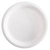 White bagasse flat plate 23 cm