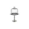 Aluminum riser with vintage style glass dome cm 14x22.8