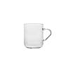 Modern glass mug tumbler with handle cl 30