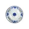 Maritime Sorrento white porcelain pasta bowl with blue flowers cm 26.5