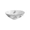 Sonia Black white and black porcelain salad bowl with butterfly decoration cm 22,5