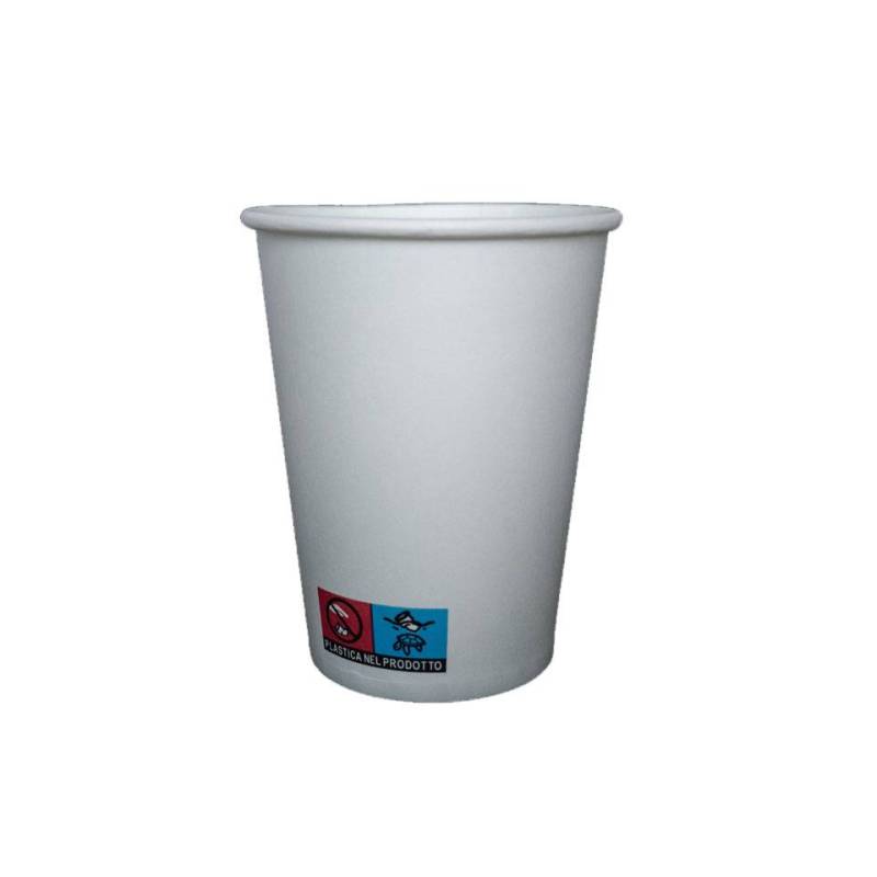 White cardboard cappuccino glass cl 24