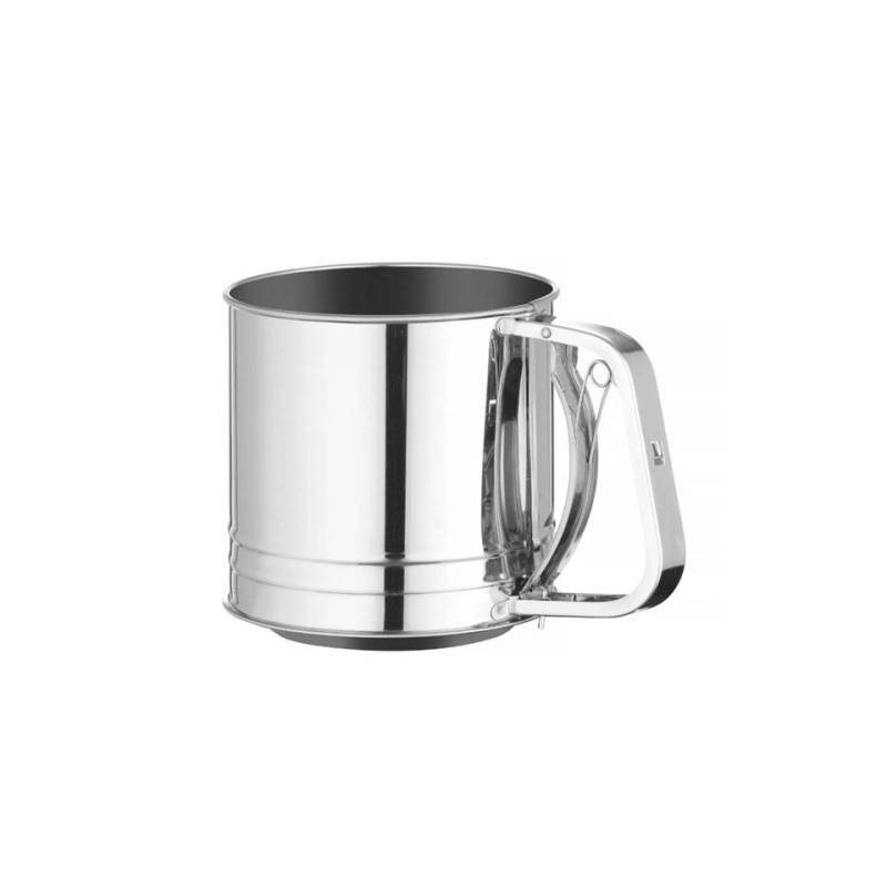 Spargifarina flour sifter con manico in acciaio inox