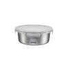 Castey stainless steel round container with airtight lid ml 650