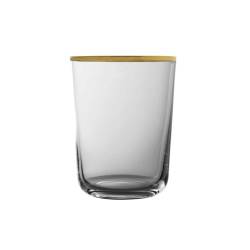 Bicchiere Fluet Gold Rim in vetro con rigo dorato cl 44,5