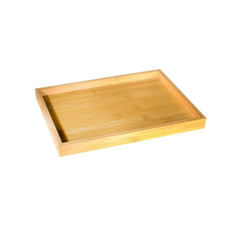 Rectangular bamboo tray cm 28x21x2.5