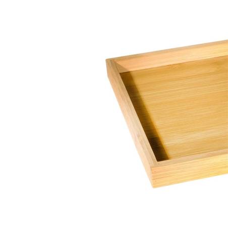 Rectangular bamboo tray cm 28x21x2.5