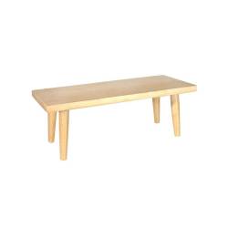 Rectangular riser with 4 bamboo feet cm 43x19