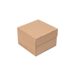 The Pack hamburger box in brown cardboard cm 15.5x15.5x11.5