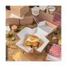 The Pack Hamburgerbox aus braunem Karton 15,5x15,5x11,5 cm