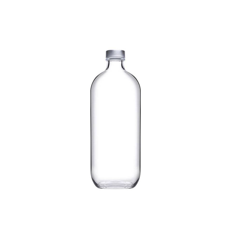 Iconic Pasabahce bottle with glass stopper lt 1.1