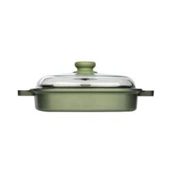 Dr. Green Risolì nonstick aluminum steamer with lid for induction cm 26x26