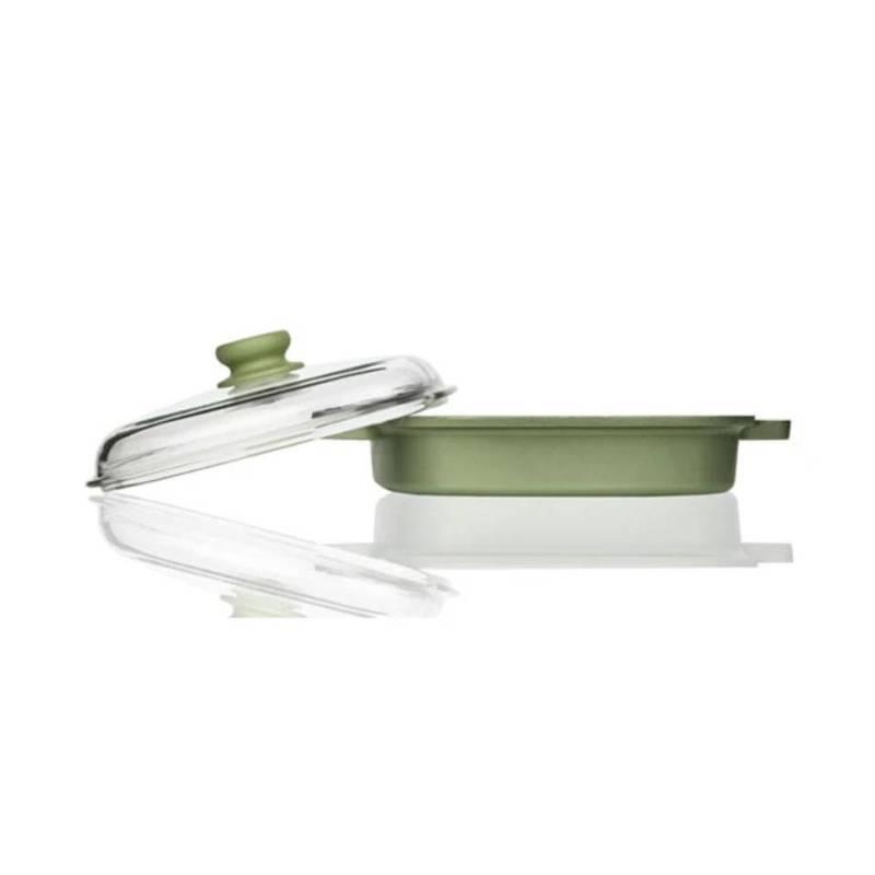 Dr. Green Risolì nonstick aluminum steamer with lid for induction cm 26x26