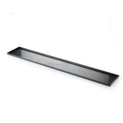 Rectangular pastry/bar tray in black ps cm 60x10x1