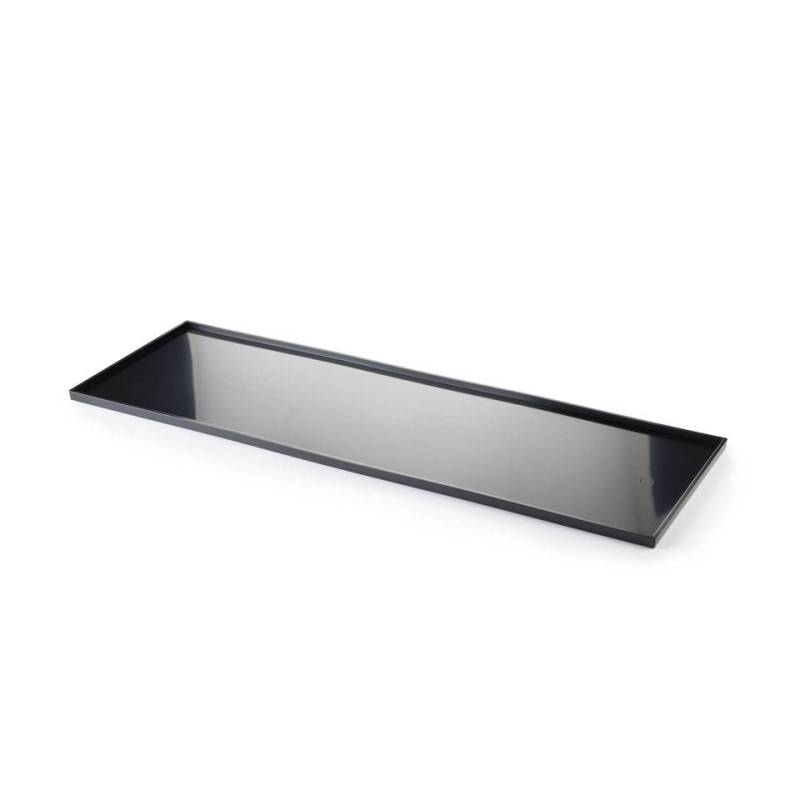 Rectangular pastry/bar tray in black ps cm 60x20x1