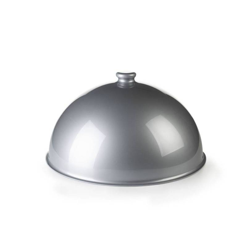 Cupola tonda in pmma argento cm 28,5x16