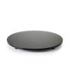 Satin black pmma round plate cm 31x2