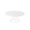 Satin white and transparent pmma cake stand cm 31x13.5