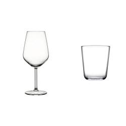 Set composto da calice Paris cl 53 e bicchiere Otto cl 31