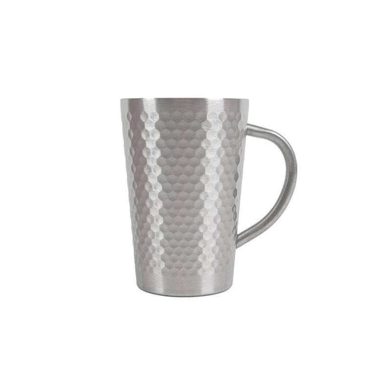 Tazza mug Artinox in acciaio inox argentato cl 35