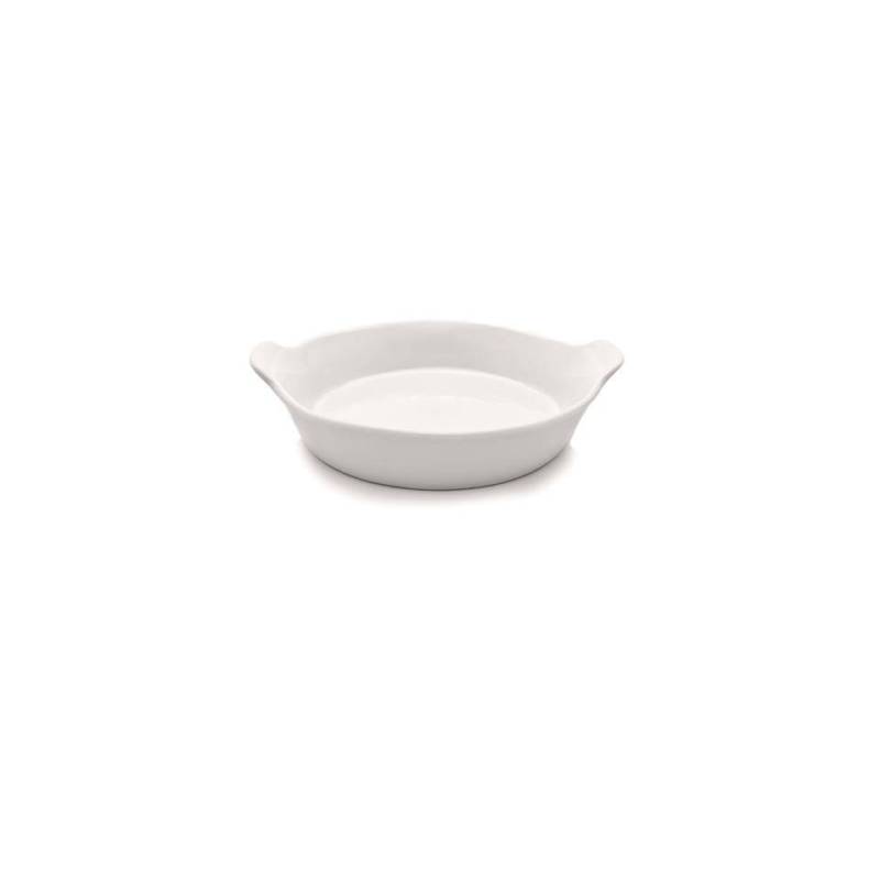 White porcelain smooth egg pan cm 16