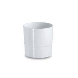 White plastic mini table dustbin cm 12x12.5