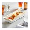 Snack Lattice rectangular tray with stainless steel handles cm 31.4x10x3.5