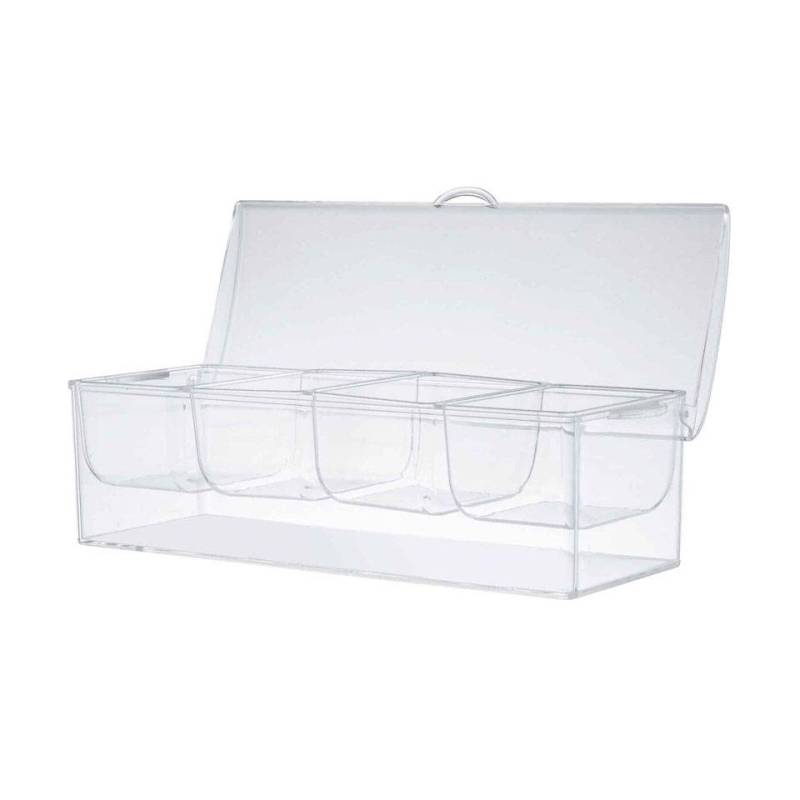 Porta condimenti Chiller 4 vaschette in plastica