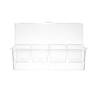 Chiller condiment holder 4 plastic trays