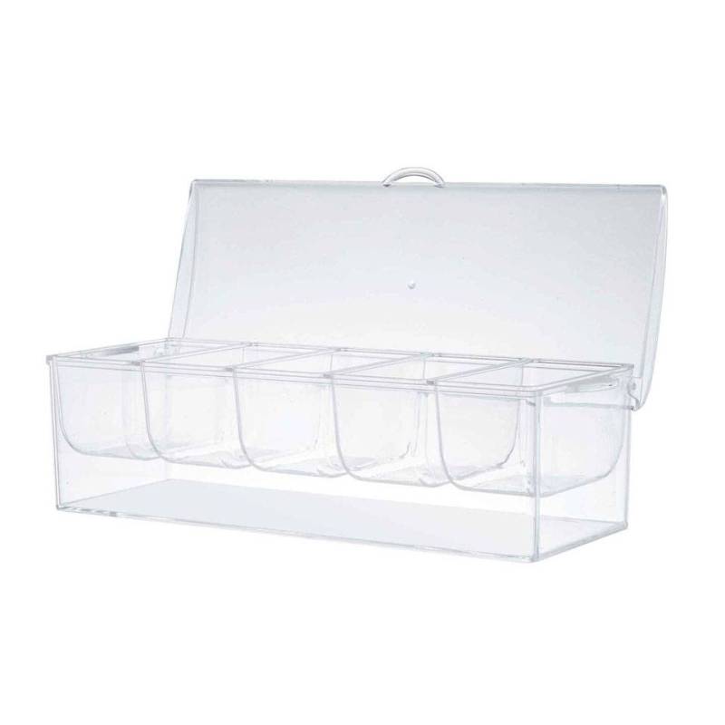 Porta condimenti Chiller 5 vaschette in plastica