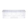 Chiller condiment holder 5 plastic trays