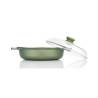 Dr. Green Risolì 2-handled pan with lid in non-stick aluminum for induction cm 28