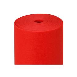 Red spunbond pre-cut tablecloth roll mt 50.4x1.2