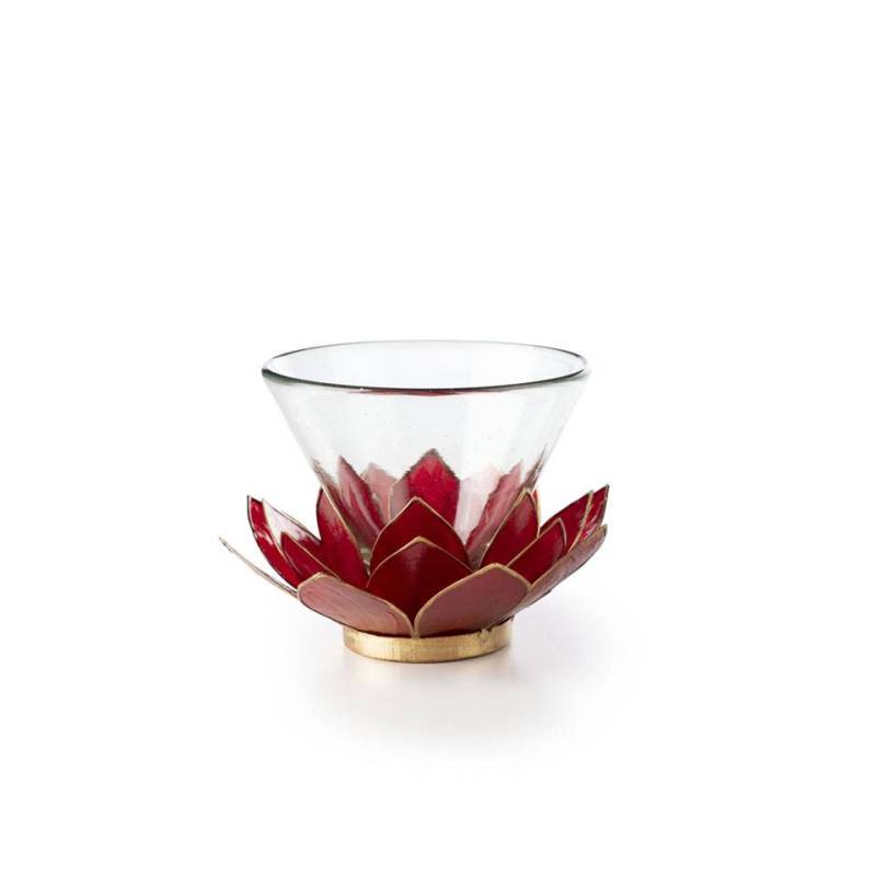 Bicchiere martini Lotus Flower rosso cl 28