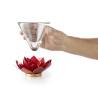 Lotus Flower red martini glass cl 28