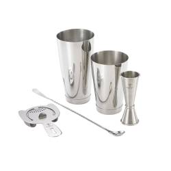 4 Piece Barfly Stainless Steel Barman Set